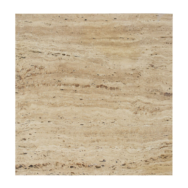 Cecil 18.5" Contemporary Natural Marble Handmade T-Shaped End Table