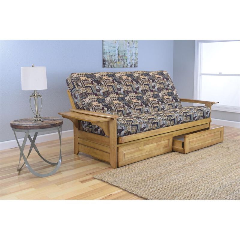 Phoenix Frame-Butternut Finish-Peter's Cabin Mattress-Storage Drawers