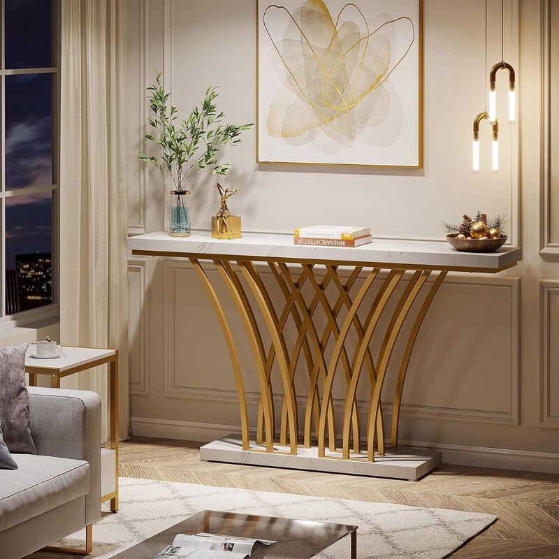 Tribesigns Modern Wood Console Table image number 1