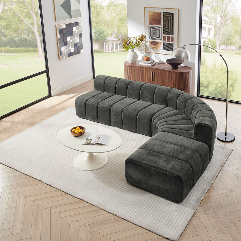 Cepska Semi-Curved Modular Sectional Sofa image number 3