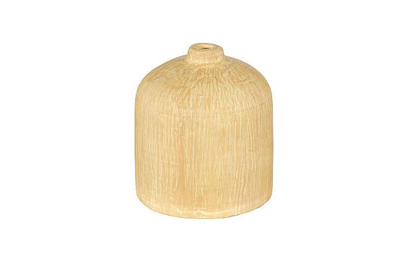 Canary Wash Yellow Stem Vase image number 0