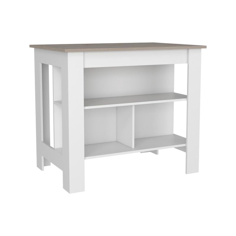 DEPOT E-SHOP Antibacterial Delos Kitchen Island