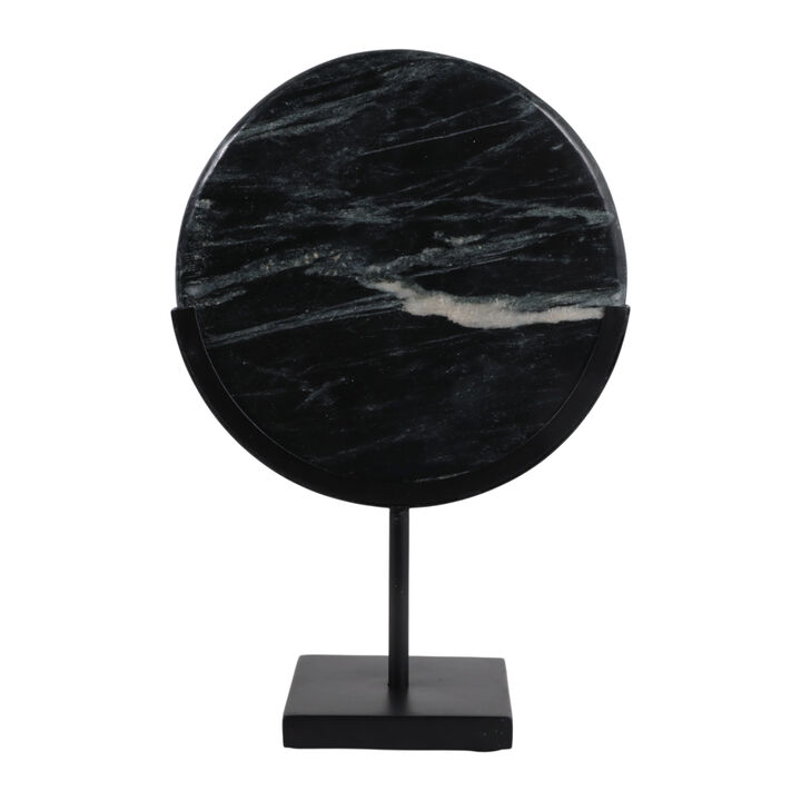 12x8" Marble Disc On Stand