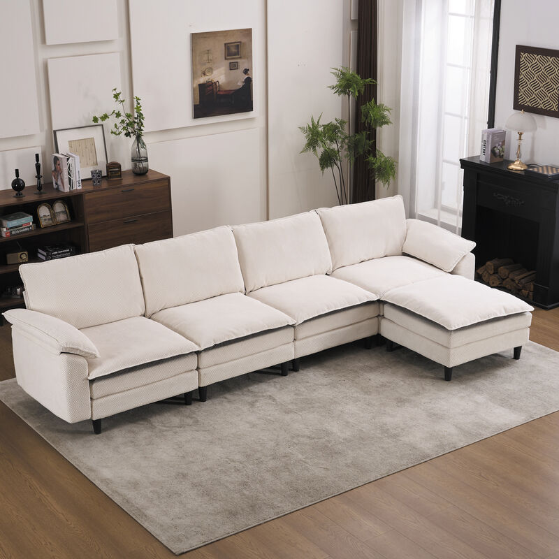 Joxtpu L Shaped Cloud Sofa image number 2