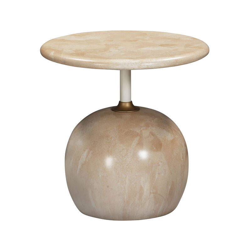 Mire Rose Faux Marble Side Table image number 2