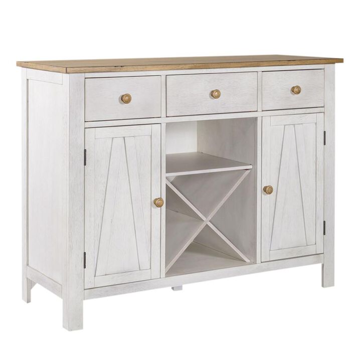 Liberty Furniture Lindsey Farm Server in Weathered