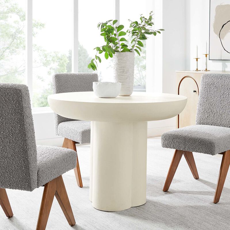 Caspian 40" Round Concrete Dining Table image number 9