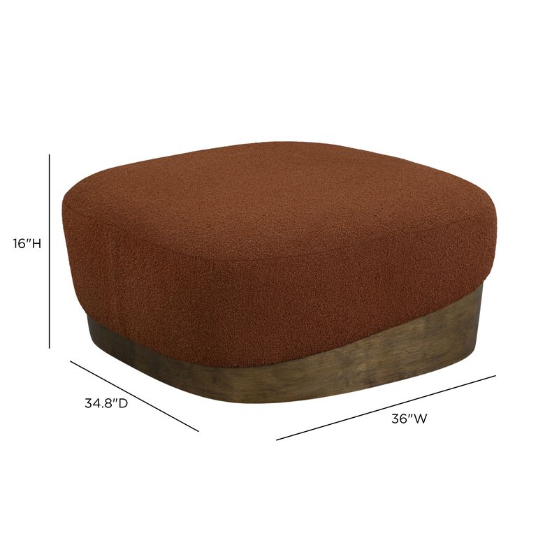 Domina Kale Green Boucle Ottoman image number 7