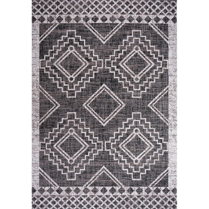 Marokko Diamond Tribal Medallion Indoor/Outdoor Area Rug