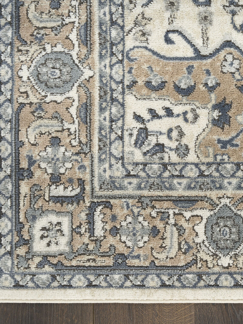 Quarry QUA18 Ivory/Taupe 2'2" x 7'6 Rug