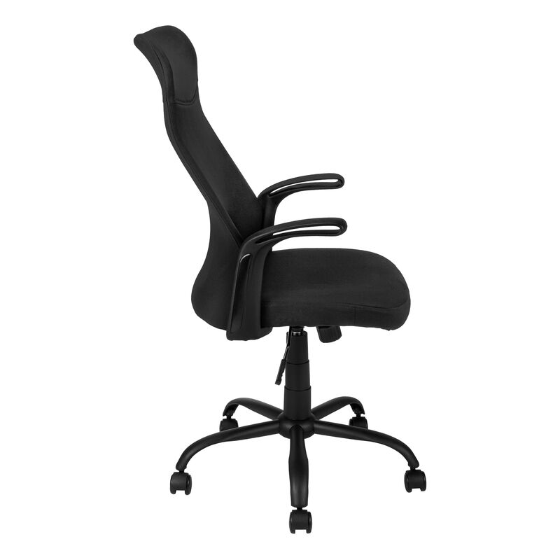 Monarch Specialties I 7248 Office Chair, Adjustable Height, Swivel, Ergonomic, Armrests, Computer Desk, Work, Metal, Mesh, Black, Contemporary, Modern