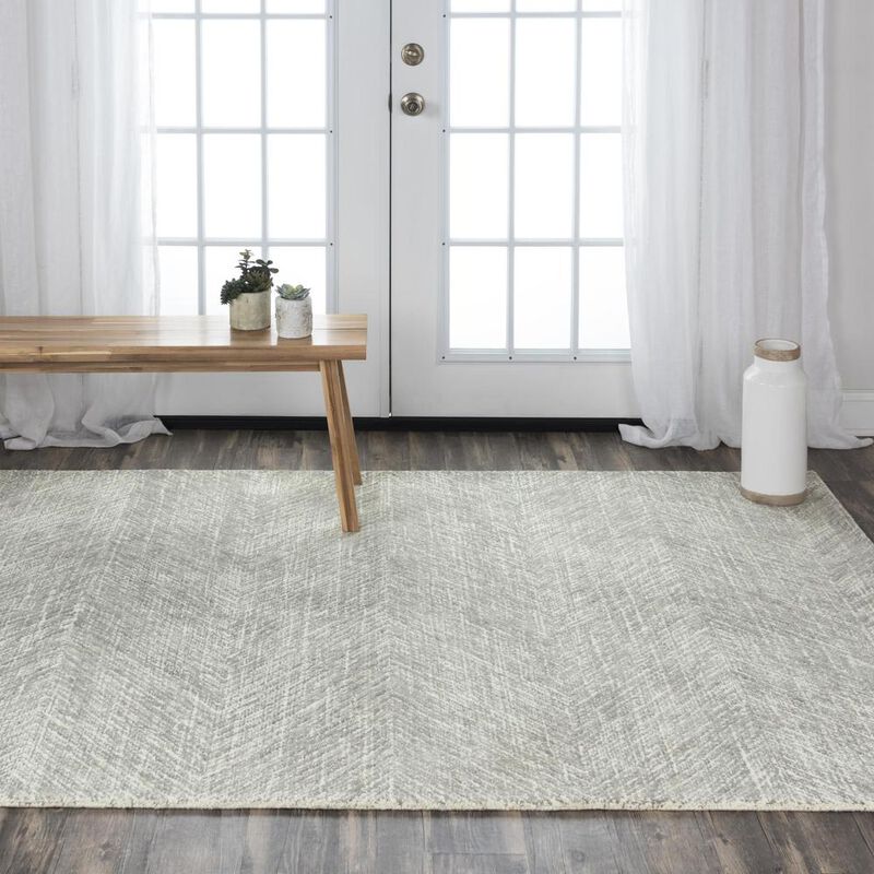 Hand Tufted Cut Pile Wool Rug, 7'6" x 9'6"
