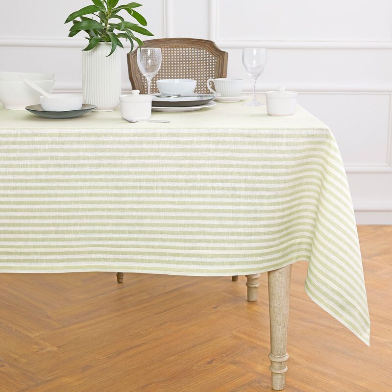 Linen Tablecloth - Amalfi Stripe image number 0