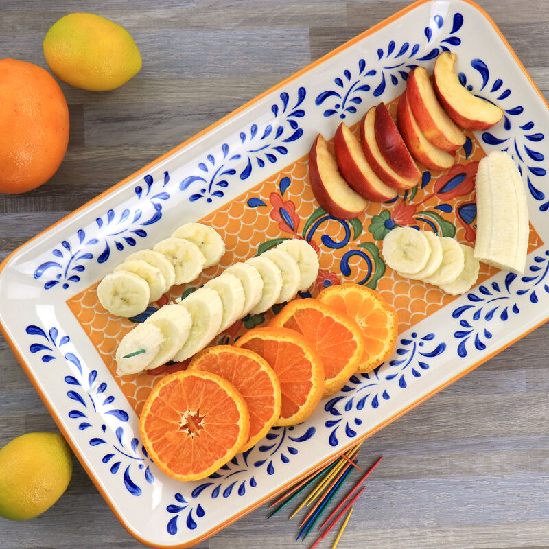 Laurie Gates Hand Painted Tierra Stoneware Serving Platter