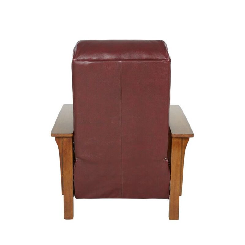 Barcalounger Mission Recliner, Marisol Cabernet / All Leather