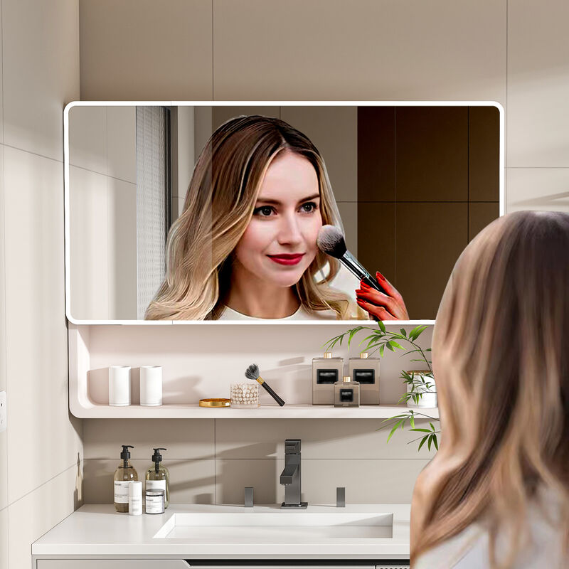 ELEMENT ACE Smart LED Mirror Cabinet with Defogging and Adjustable Lighting for Modern Bathroom Storage and Organization image number 7