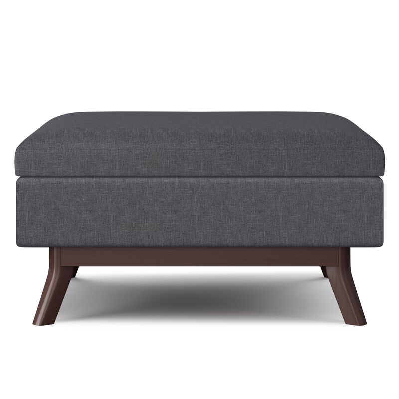 Owen 34 in Wide Rectangle Coffee Table Storage Ottoman
