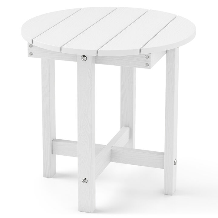 Outdoor HIPS Adirondack Side Table Waterproof Weather Resistant Design