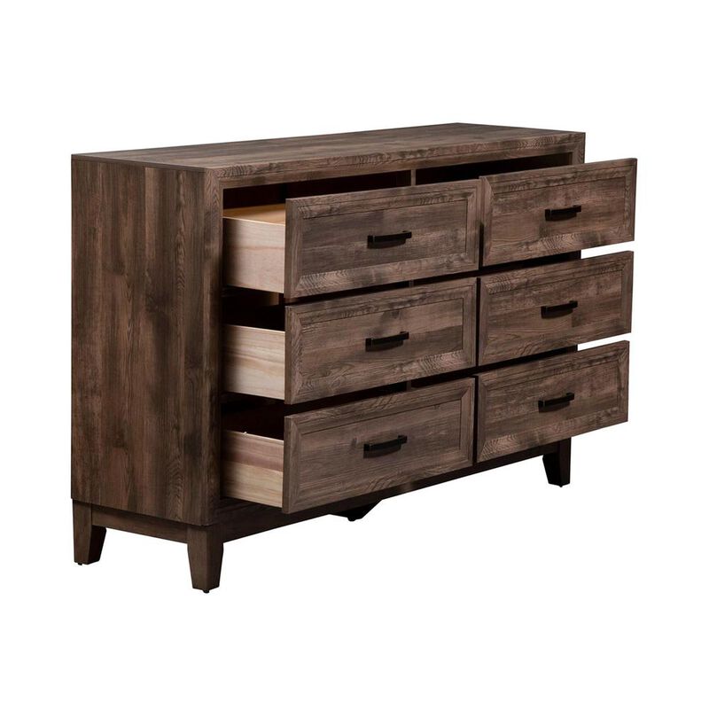 Liberty Furniture Ridgecrest 6 Drawer Dresser in Cobblestone image number 2