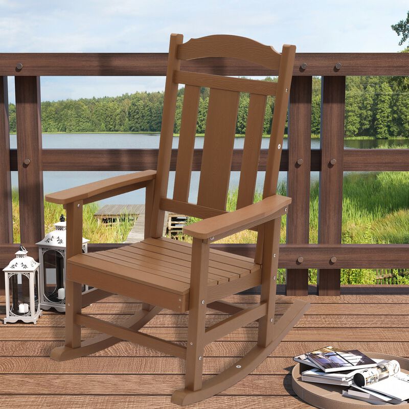 Hivvago All-Weather Folding Adirondack Chairs image number 5