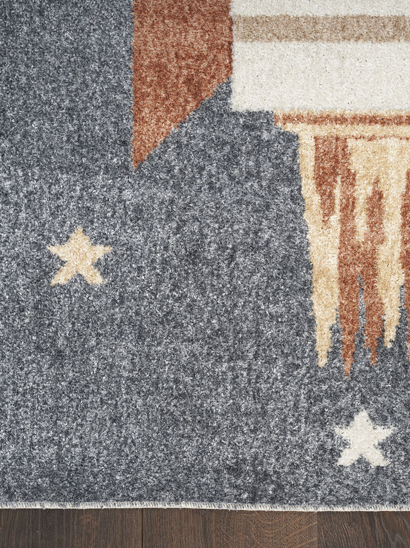 Astra Machine Washable ASW06 Sky Blue 3'3" x 5' Rug