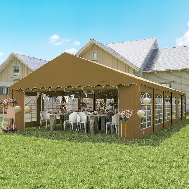 Hivvago 20x40 Event Canopy Tent with 12 Windows image number 1