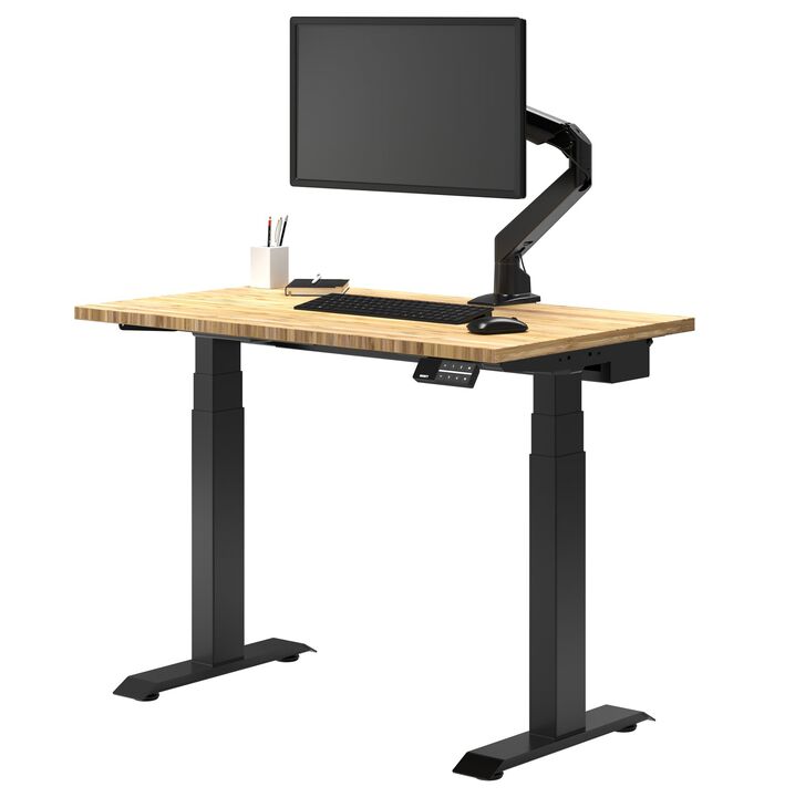 Desky Dual Mini Bamboo Sit Stand Desk