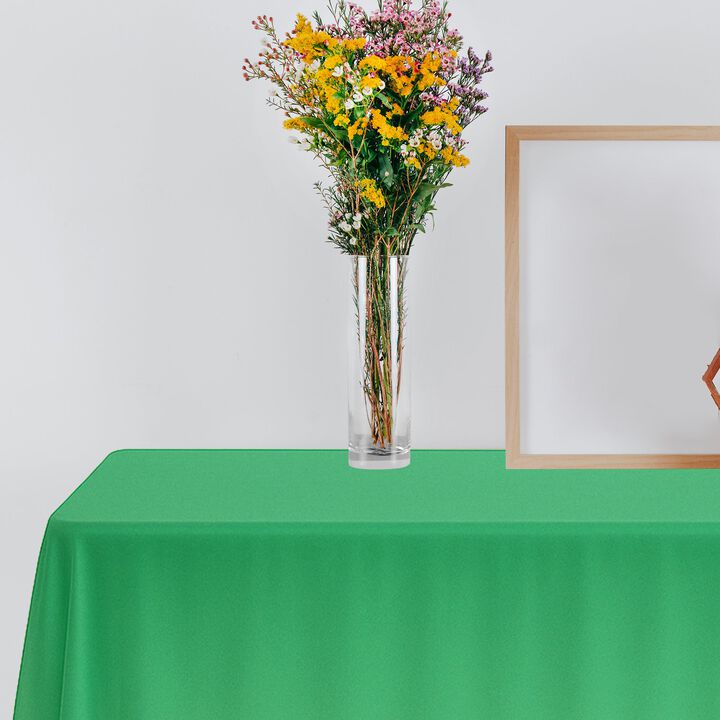 Hunter Green Rectangular Plastic Tablecloths (96 Tablecloths)