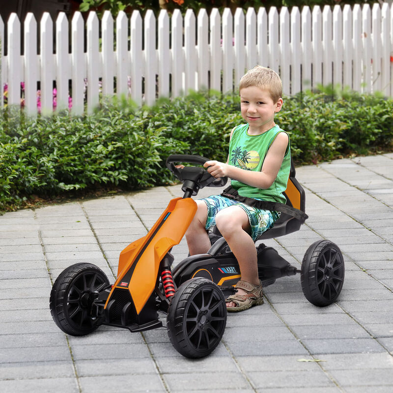 BreeBe 12V Electric Go Kart for Kids w/ Adjustable Speed image number 1