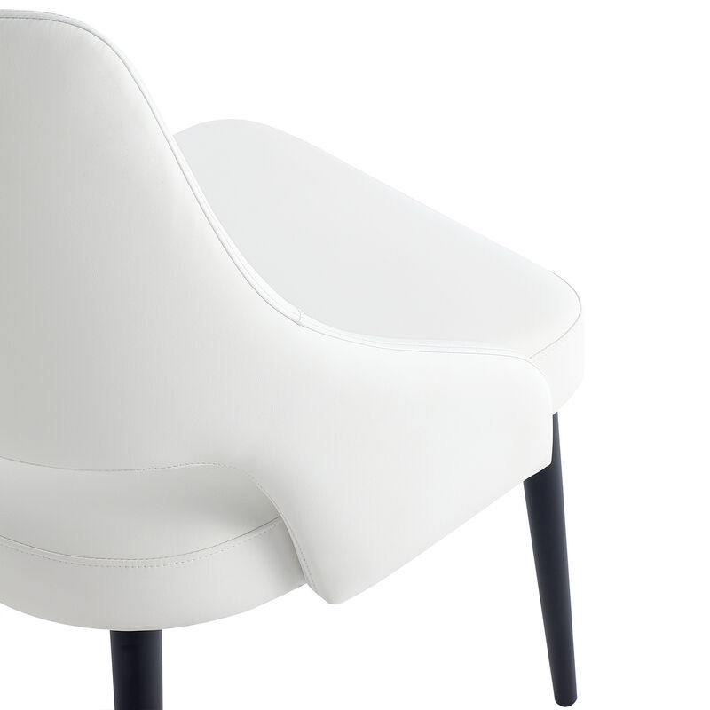 Tremont White Dining Chairs (Set of 6) image number 5
