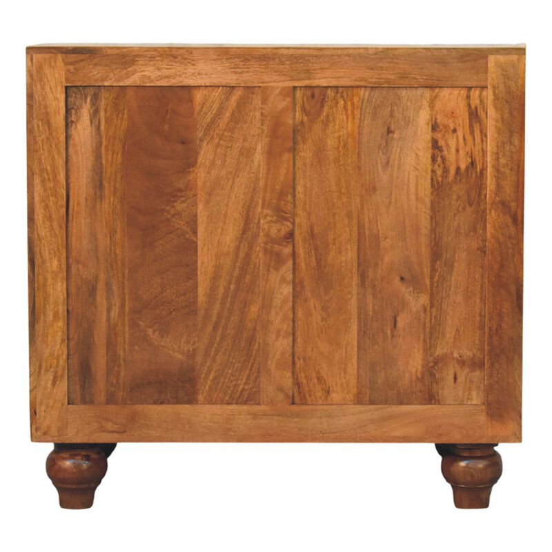 Artisan Furniture Solid Wood Arco Groove Cabinet, Brown image number 7
