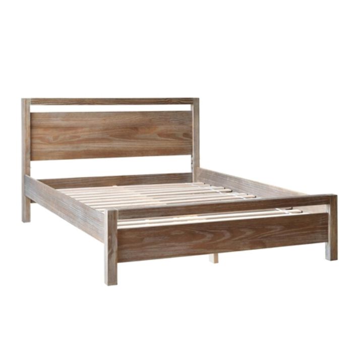 King Size Farm House Traditional Rustic Pine Platform Bed