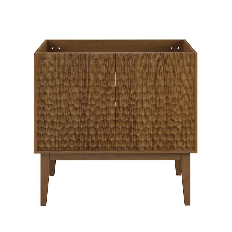 Bosse 36" Freestanding Bathroom Vanity Cabinet without Top in Brown Oak image number 0