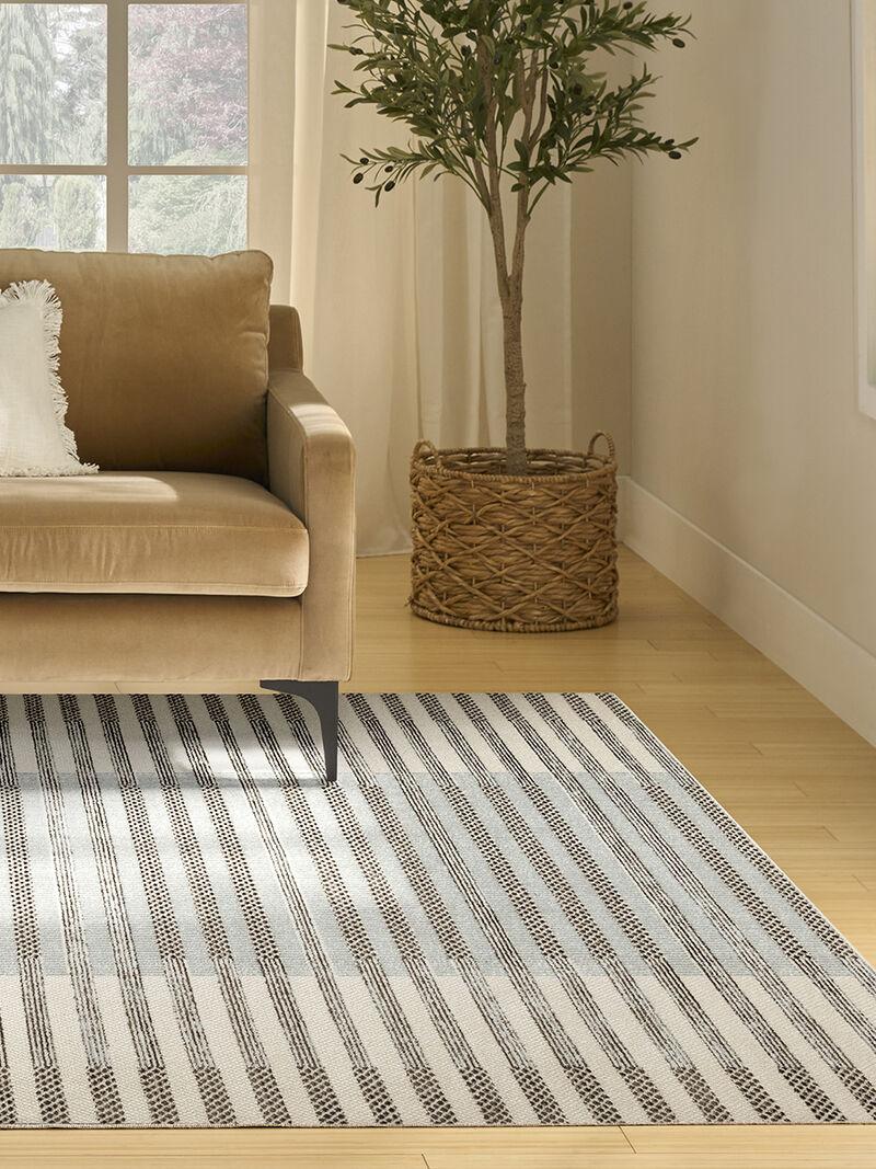 Nordic NRC15 Ivory/Blue 8' x 10' Rug