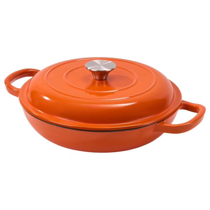 3 Quart Enameled Cast Iron Dutch Oven with Lid