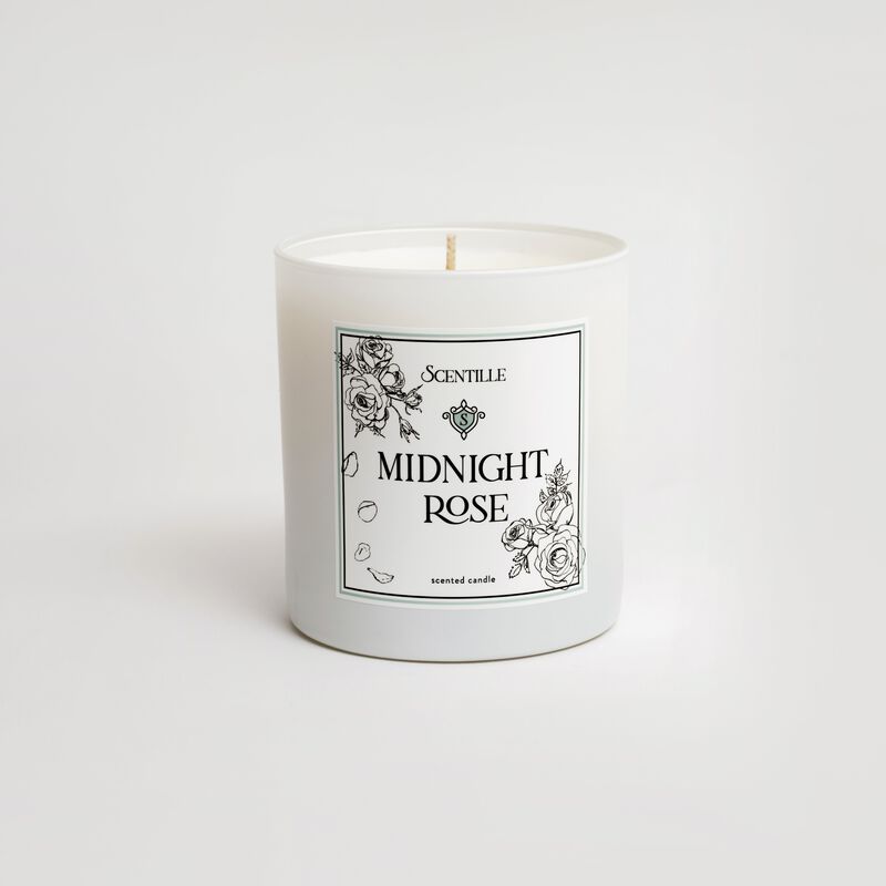 Midnight Rose Candle &ndash; Floral Woody Scent | Soy Coconut Wax