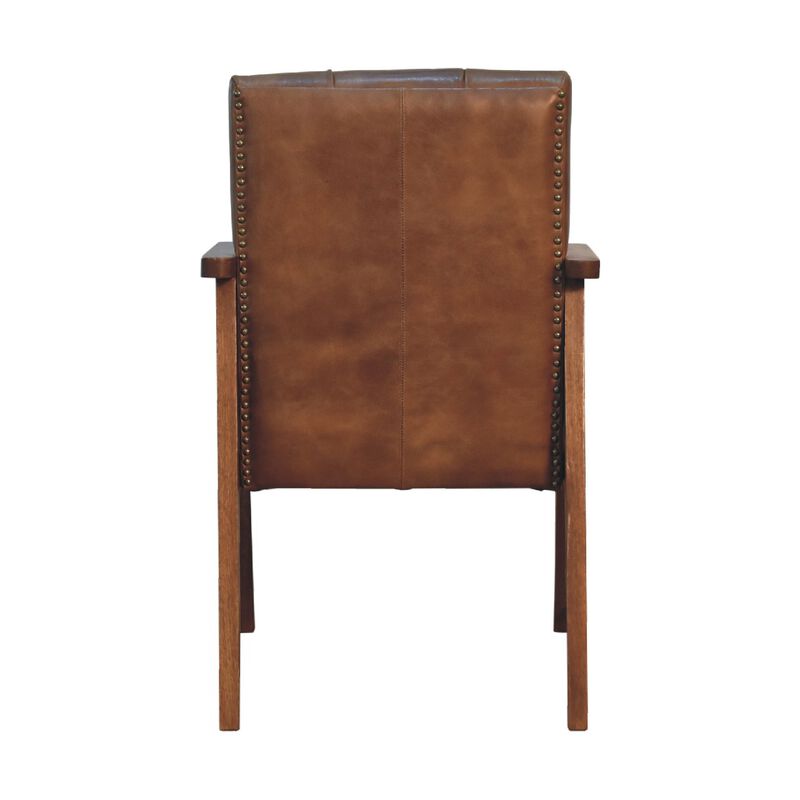 Artisan Furniture Brown Buffalo Leather Chair