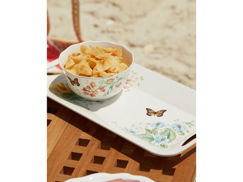 Lenox Butterfly Meadow Melamine Hors D'Oeuvres Tray