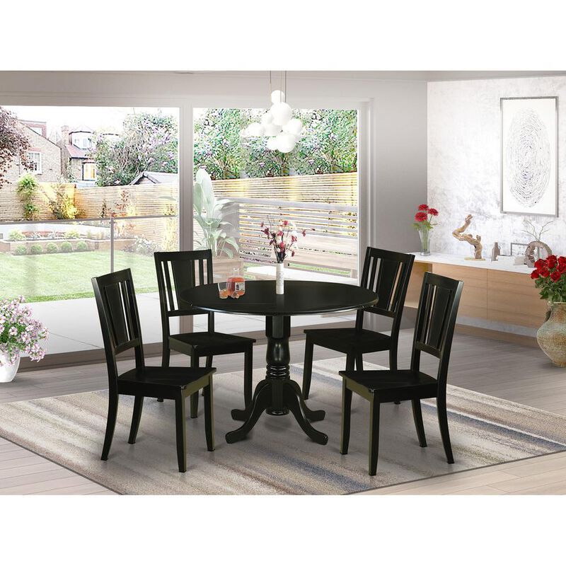 5 PC Dining room set for 4-Small Kitchen Table and 4 Kitchen Chairs