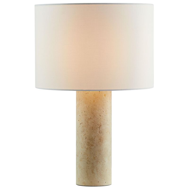 Modway Zenith Travertine Stone Pillar Table Lamp in Travertine image number 7