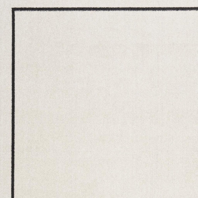 HomeRoots 4' X 6' Ivory And Black Indoor Outdoor Area Rug image number 2