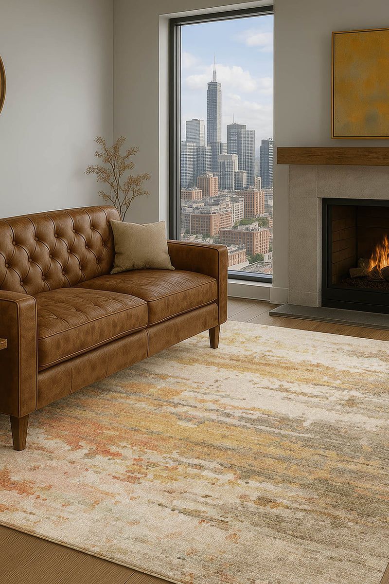 Lumara LM1 Khaki 3' x 5' Rug image number 1
