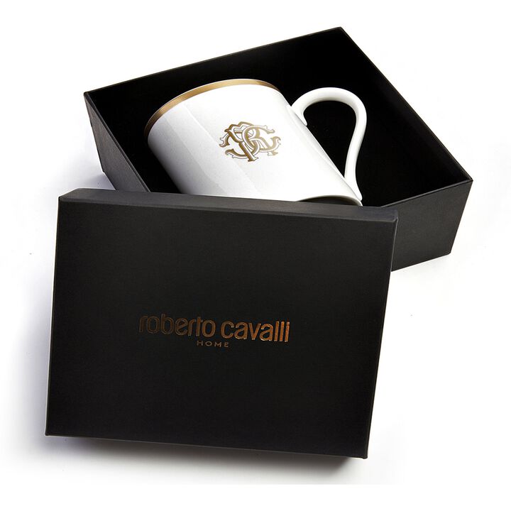 Mug Cup SILK in Luxury Box Gold diam. 2.5", H 3.3", cap. 12.5 oz