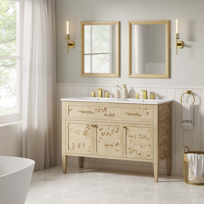 Elysian 48" Double Sink Bathroom Vanity image number 1