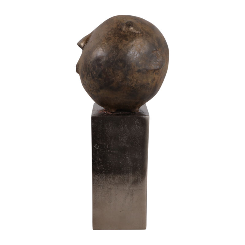 17x7" Smiley Head On Pedestal image number 3