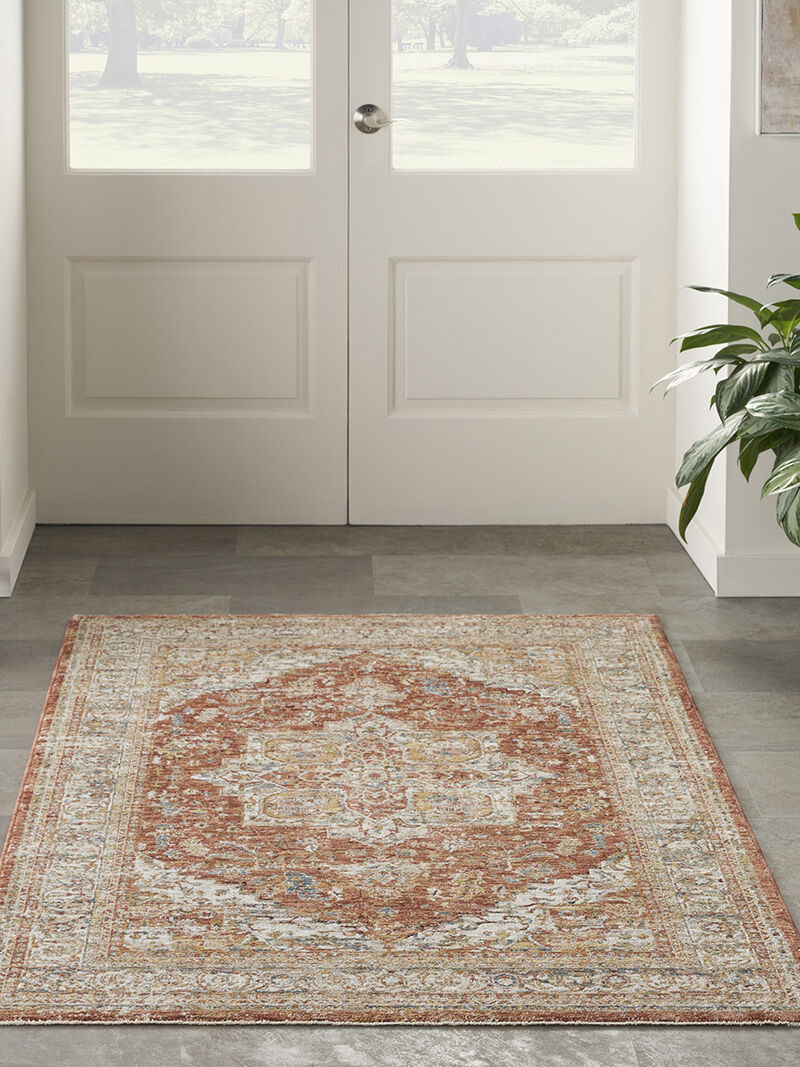 Sahar SHR06 Ivory/Multicolor 3'11" x 5'11" Rug