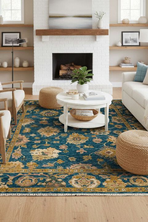 Percival Morgan Blue 9' x 12' Rug