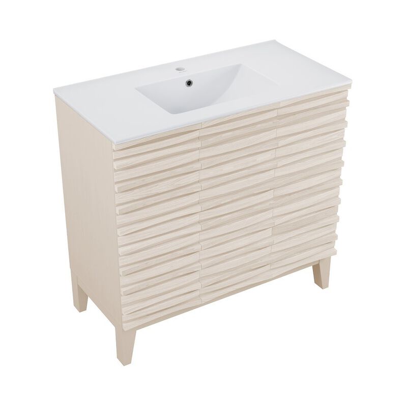 Cascade 36" Freestanding Bathroom Vanity with Sink Top image number 7