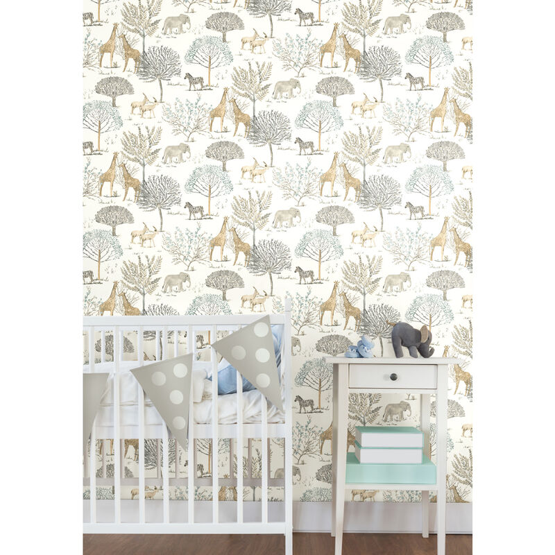 On the Savanna Neutral Wallpaper image number 3