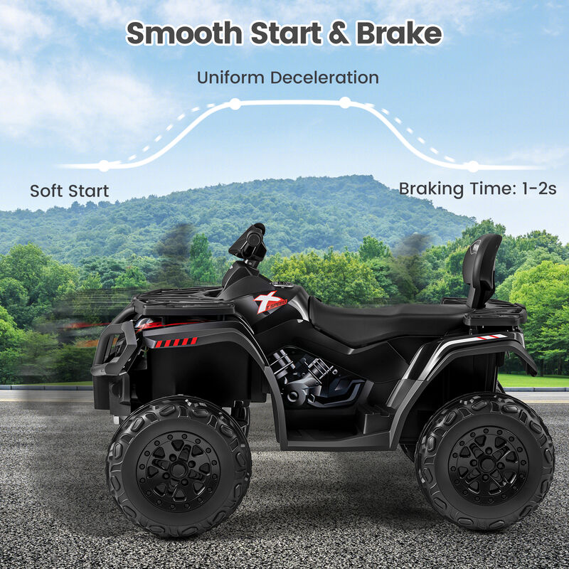 24V Two Seater Kids ATV Vehicle with 4 Motors Music and LED Light Features image number 4